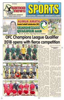 OFC Champions League Qualifier 2018 Opens with Fierce Competition