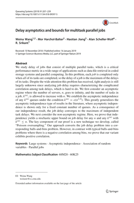 Delay Asymptotics and Bounds for Multitask Parallel Jobs