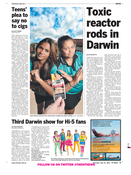 Teens' Plea to Say No to Cigs Third Darwin Show For