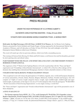 Press Release