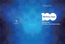 100 Policy Tasks Five-Year Plan of the Moon Jae-In Administration