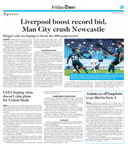 Liverpool Boost Record Bid, Man City Crush Newcastle