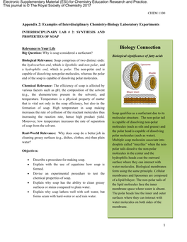 Fats/Oils, Soaps, and Detergents