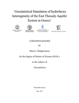 Heterogeneity of the East Thessaly Aquifer System in Greece’
