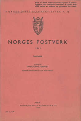 Norges Postverk 1943