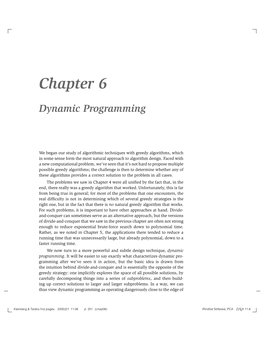 Chapter 6 Dynamic Programming