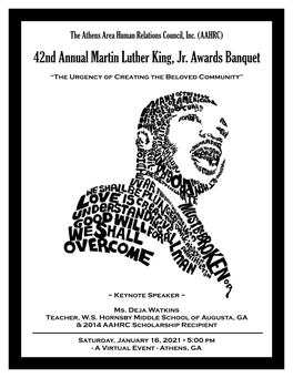 42Nd Annual Martin Luther King, Jr. Awards Banquet