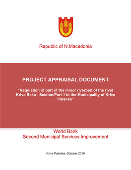 Municipality of Kriva Palanka Project Appraisal Document