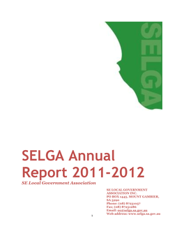 SELGA Annual Report 2011-2012 SE Local Government Association