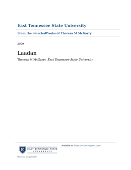 Laadan Theresa M Mcgarry, East Tennessee State University