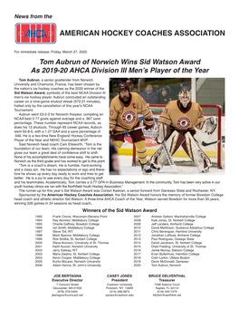 American Hockey Coaches Association