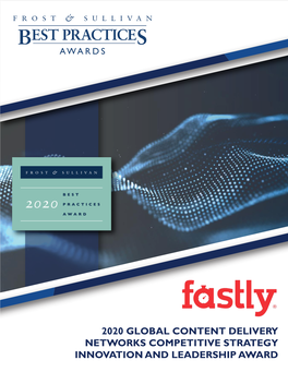 Fastly Best Practices Award