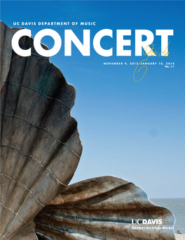 Concert Guide Nov. 9, 2013 – Jan. 10, 2014