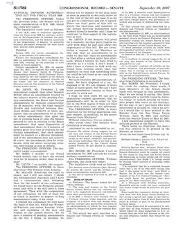 Congressional Record—Senate S11782