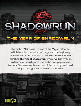 The Year of Shadowrun