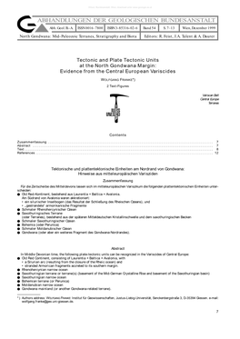 ABHANDLUNGEN DER GEOLOGISCHEN BUNDESANSTALT Abh