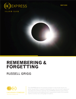 Remembering & Forgetting