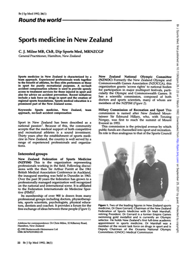 Sports Medicine in New Zealand