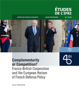Franco-British Cooperation and the European Horizon of French Defense Policy