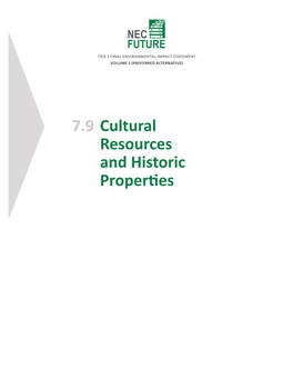 Cultural Resources and Historic Properties