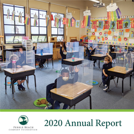 2020 Annual Report Content Welcome