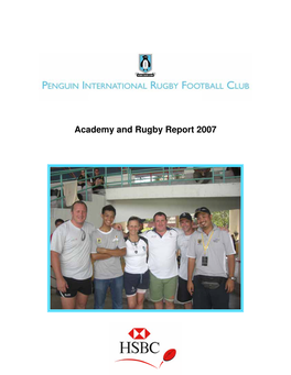 Academy and Rugby Report 2007