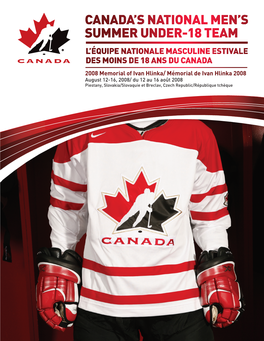 Canada's National Men's Summer Under-18 Team