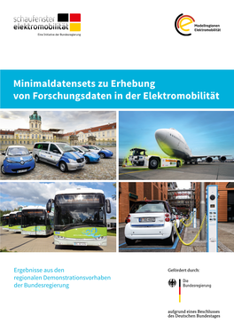 Minimaldatensets Zu Erhebung Von Forschungsdaten in Der Elektromobilität
