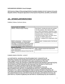 JIA Guideline Appendix 4