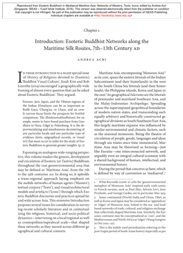 Esoteric Buddhism in Mediaeval Maritime Asia