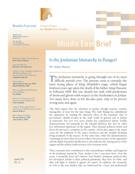 READ Middle East Brief 72 (PDF)