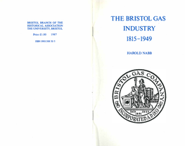 The Bristol Gas Industry 1815-1949 by H