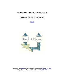 Town of Vienna, Virginia Comprehensive Plan 2008