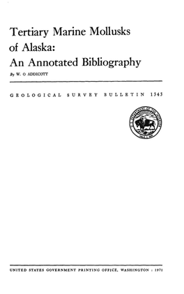 Of Alaska: an Annotated Bibliography