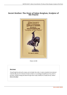 Download PDF > Secret Brother: the Story of Solon Borglum