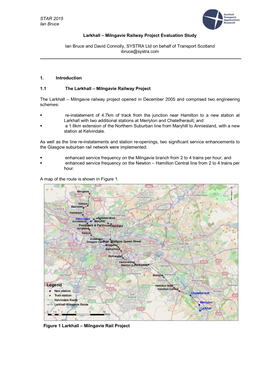 Milngavie Railway Project Evaluation Study Ian Bruce and David Connolly, SYSTRA Ltd on Behalf O