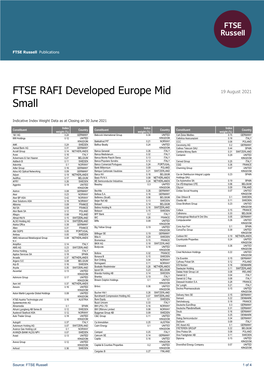 FTSE Publications