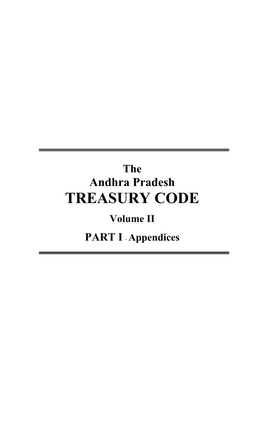 The Andhra Pradesh TREASURY CODE
