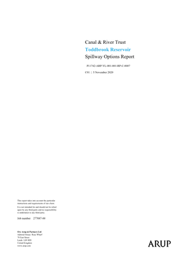 Canal & River Trust Toddbrook Reservoir Spillway Options Report