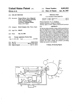 United States Patent (19) 11) Patent Number: 4,661,822 Hirota Et Al