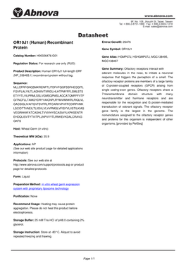 OR10J1 (Human) Recombinant Protein