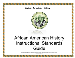 Instructional Standards Guide