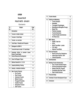 Demand No.29 POLICY NOTE