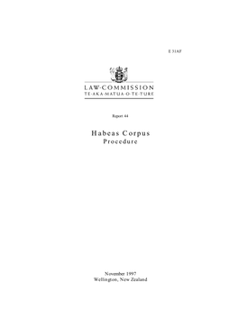 Habeas Corpus Procedure