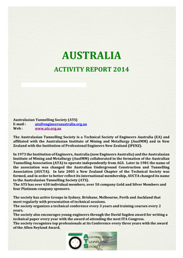 Read More... Australia Activity Repor