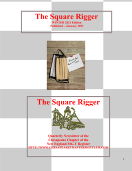 The Square Rigger WINTER 2021 Edition Published – January 2021