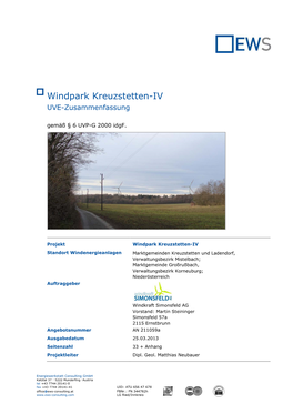 Windpark Kreuzstetten-IV