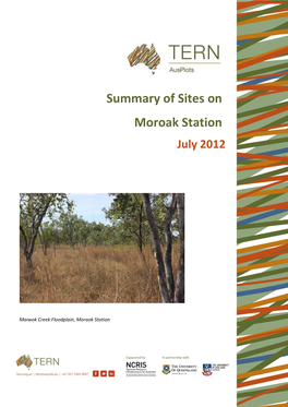 Summary of Sites on Moroak Station