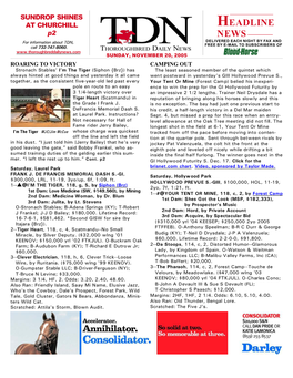 HEADLINE NEWS • 11/20/05 • PAGE 2 of 9