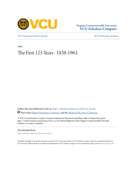 The First 125 Years College of Virginia